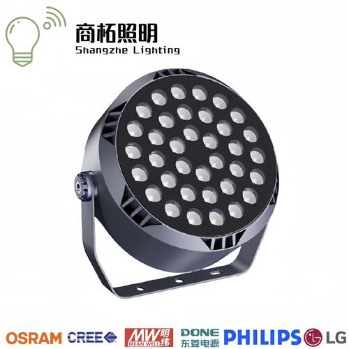 9W12W18W24W36W48W60W72W户外防水led圆形投光灯七彩照树投射灯