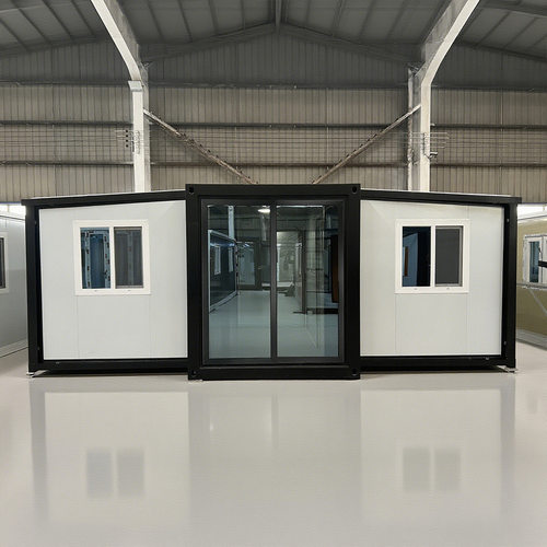 双翼折叠拓展房集装箱活动房翼式扩展20尺40尺预制房双翼折叠箱房