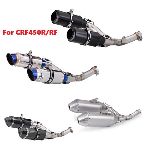 摩托车排气管改装CRF450R450RX排气管尾段越野排气管2015-2020
