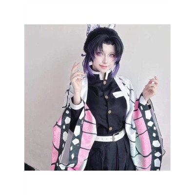 鬼灭之刃蝴蝶忍cos服套装