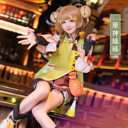 原神瑶瑶cos服成人儿童