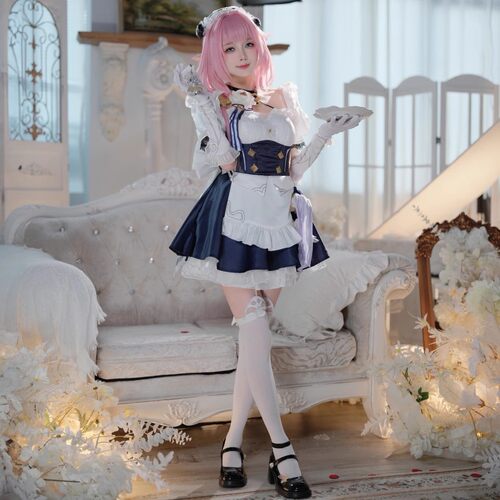 爱莉希雅cos服装假发鞋子