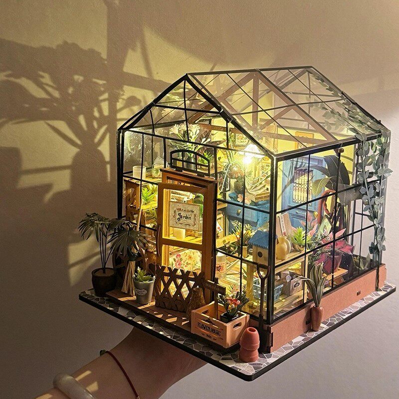 diy手工小屋木质拼装模型
