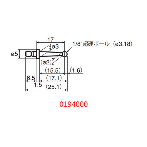 日本东京ACCRETECH测针测定探针0194000/0194001/0194002