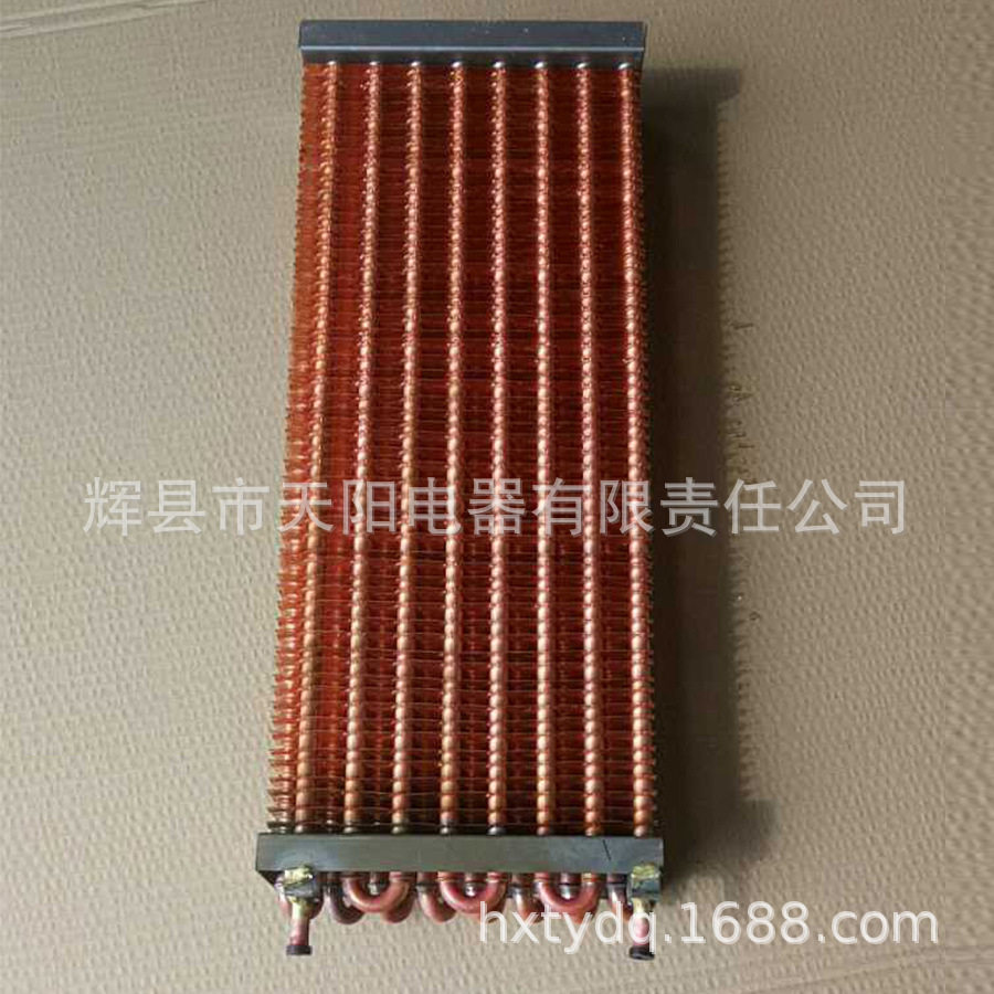 铜管铜翅片蒸发器 大小多规格蒸发器 翅片式蒸发器图片