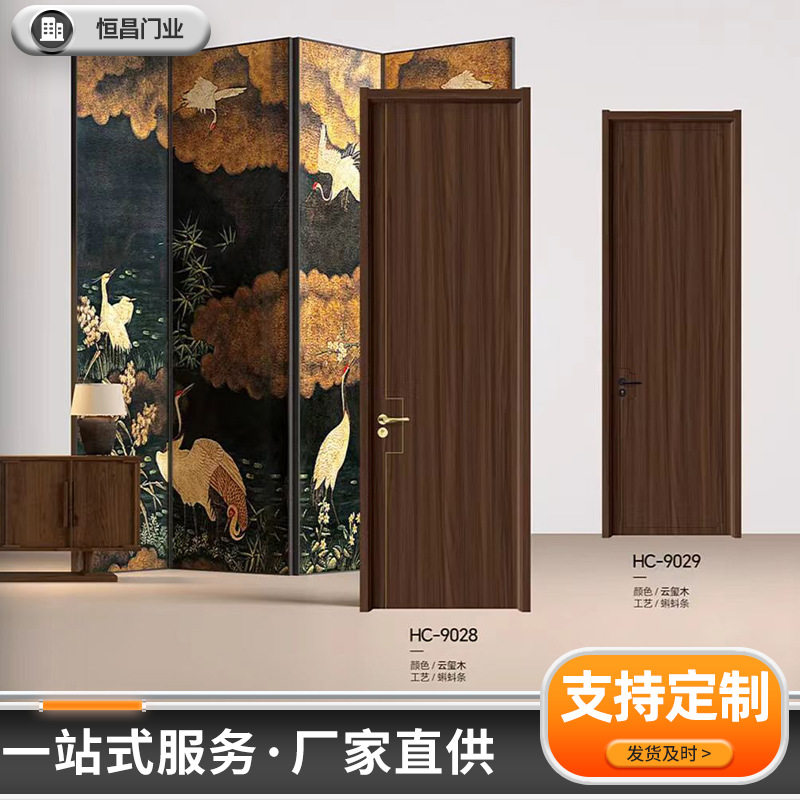 卧室门实木门复合室内门无漆木门室内家用免漆门烤漆门民宿复合门图片
