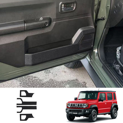 适用于5门吉姆尼Jimny Nomade 2023+改装车门防踢垫防刮皮革贴