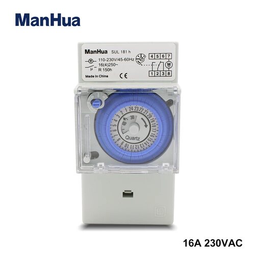 SUL181h 110-230VAC 45-60Hz 24H导轨与动力机械定时开关