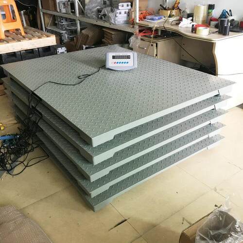 出口型英文版500kg800kg电子平台秤1吨1.5t2T带串口RS232电子地磅