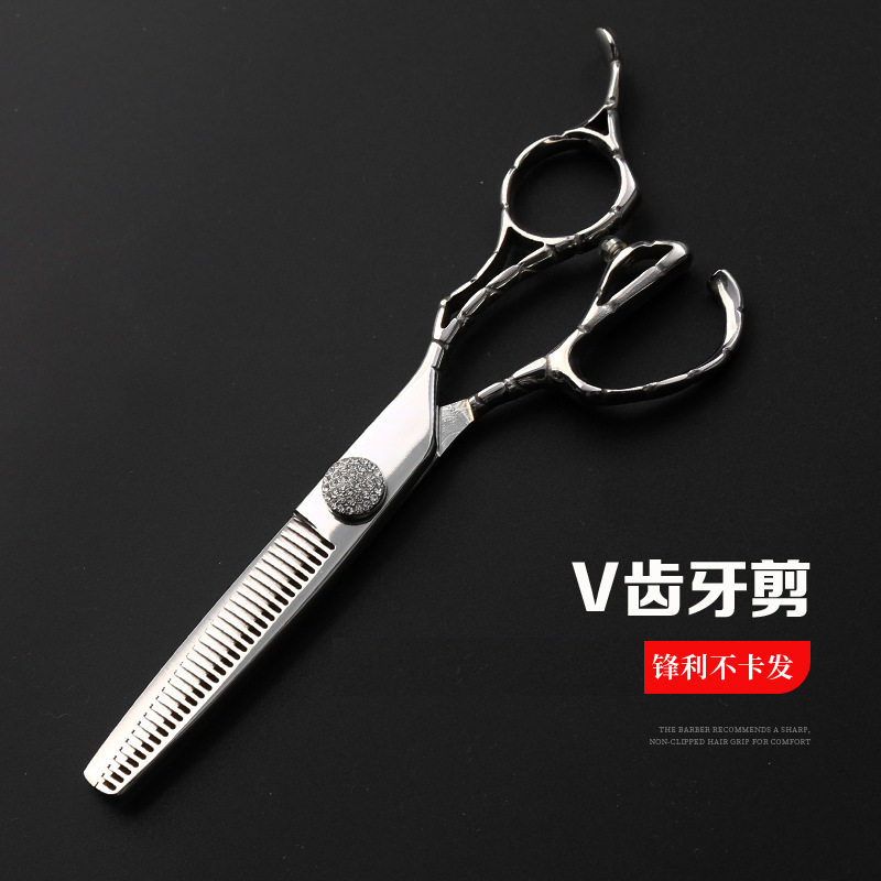 高档理发剪6.0牙剪打薄美发剪刀 专业级高档剪头发剪刀  锋利耐用图片