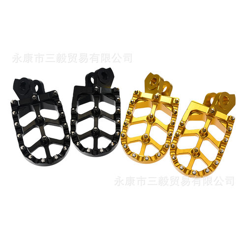 适用铃木RMZ250 RMZ450 RMX450Z RMZ 250 450铝合金CNC脚踏板脚蹬