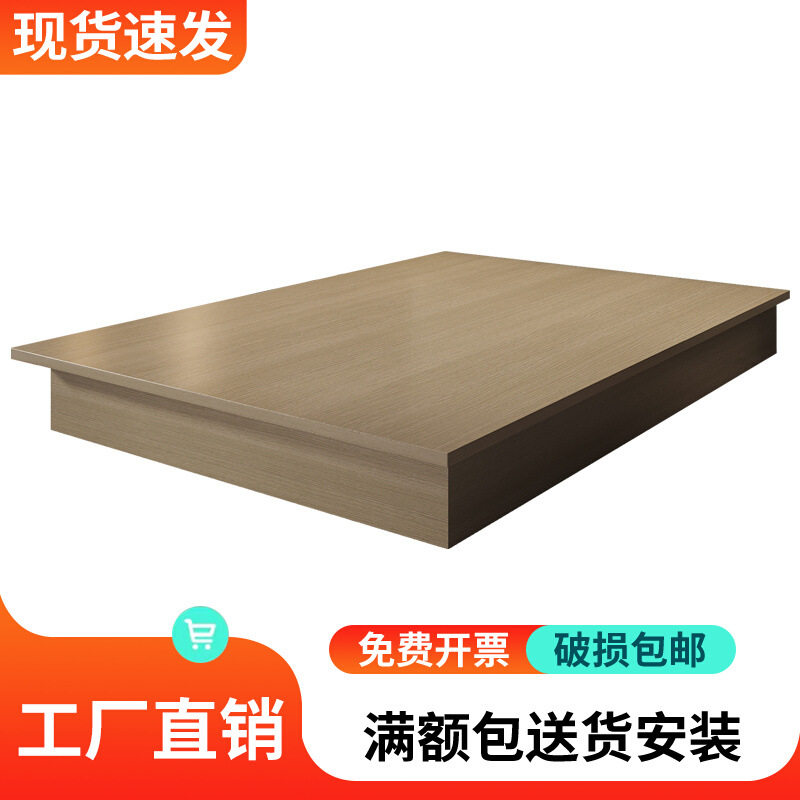 酒店专用床箱床架单身公寓无床头民宿宾馆家具标间全套板式床特价图片