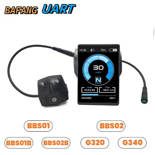 八方中置电机蓝牙彩色仪表EB04导航用于M500 M600 BBS G510