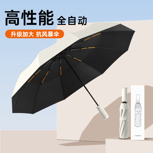 全自动折叠晴雨两用三折大号双人