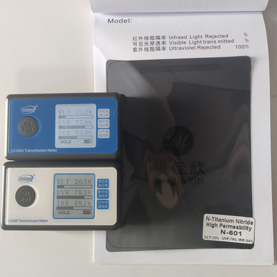 跨境批发汽车太阳膜反光侧挡VLT20%N系列玻璃膜加厚隐私薄膜防爆