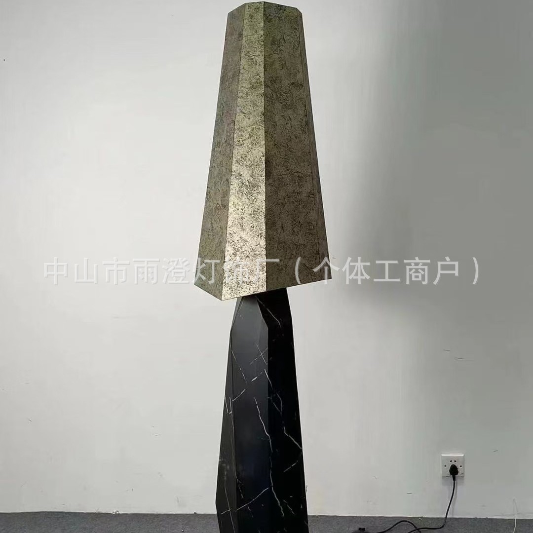 装饰仿大理石别墅摆件售楼处大落地灯高端客厅样板房前台灯具可定图片