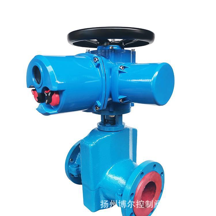ZNGJ941X-10C-DN80智能一体化调节型走金属矿浆电动管夹阀图片