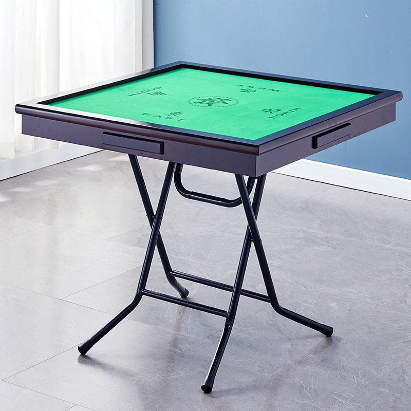 家用折叠麻将桌简易宿舍桌子便携式手搓棋牌桌手动麻雀台桌户外家图片