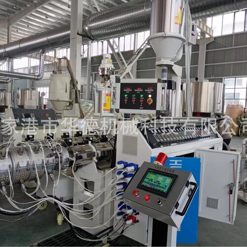 PE20-110盘管直管三层共挤复合塑料管材生产设备 HDPE管材生产线