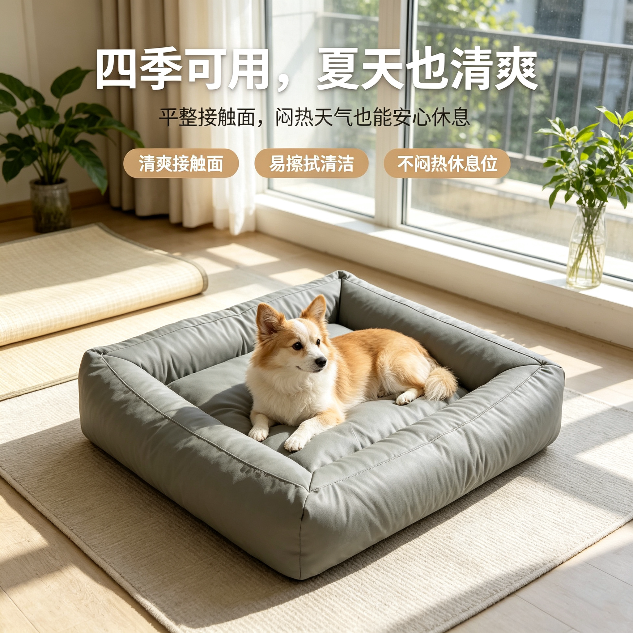 宠物狗窝大号科技布猫窝四季通用可拆洗中大型犬窝耐磨耐抓宠物床