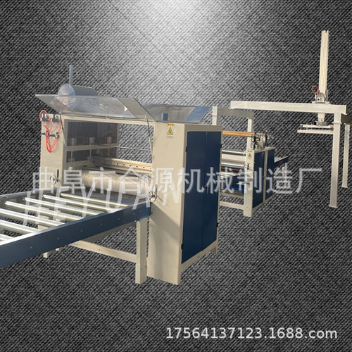 PVC发泡板贴面机水波纹金属拉丝PET膜平贴机自动覆保护膜