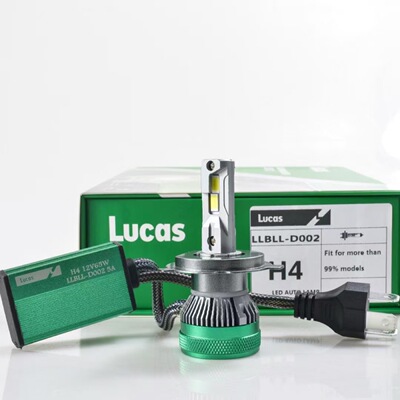 Lucas卢卡斯英国6000K汽车LED大灯65W超聚光9012/9005/9006/H1/H7