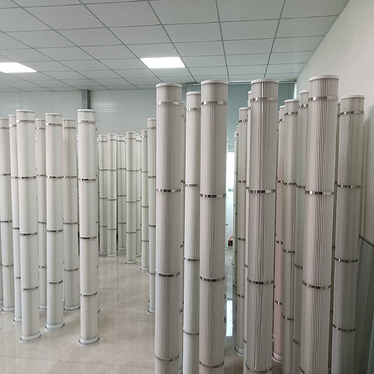 空气除尘长滤筒超低排放聚酯纤维无纺布滤材改造替代布袋图片