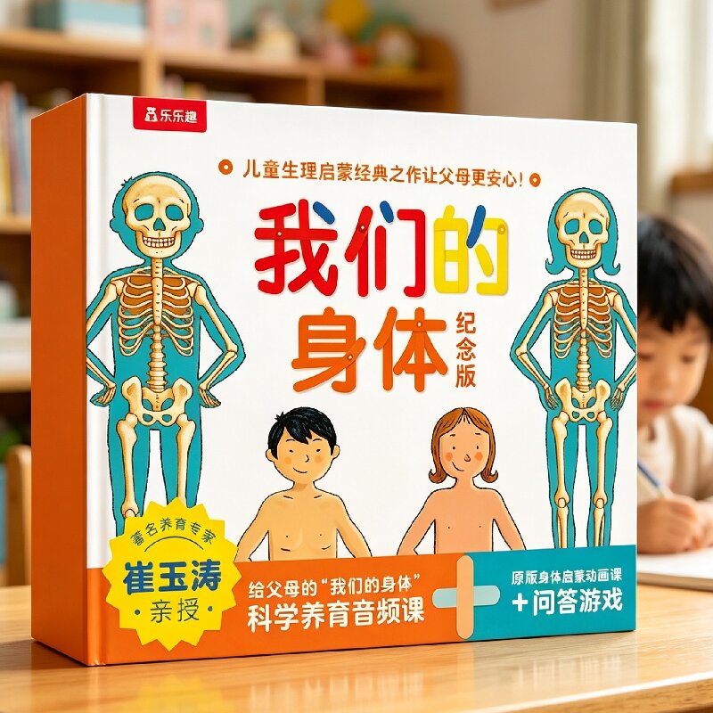 乐乐趣 我们的身体3d立体书新版崔玉涛礼盒儿童0-3-6岁性启蒙羊水袋幼儿早教书籍科普翻翻小学生人体百科全书幼儿园课外故事绘本