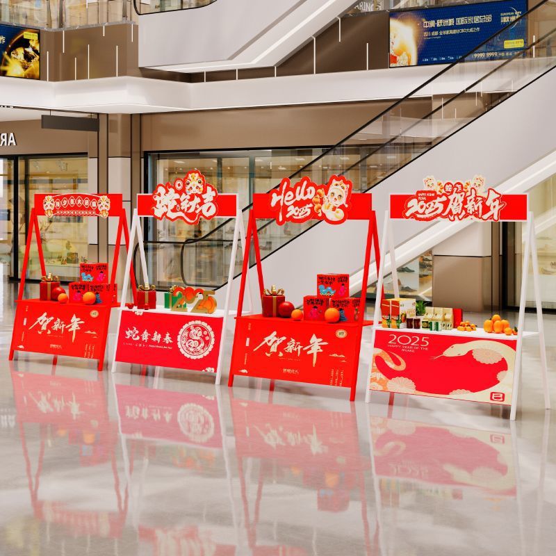 铁艺集市摊位架摆摊展示架促销网红可折叠移动外摆展示架落地式图片