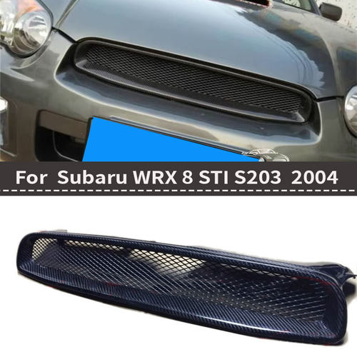 适用于斯巴鲁翼豹8代WRX8 STI S203碳纤维中网水箱网前杠中网2004