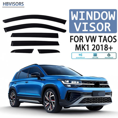 适用于2018+VW TAOS途岳晴雨挡雨眉遮雨档黑武士Window visor