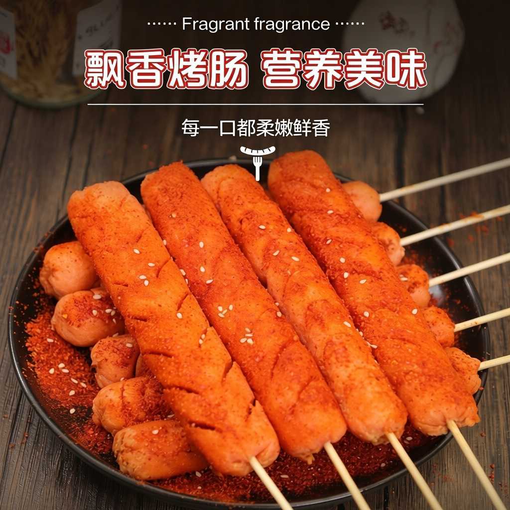 【双汇】富乐脆皮肠烧烤肠淀粉肠煎炸铁板烤肠家用空气炸锅火腿肠