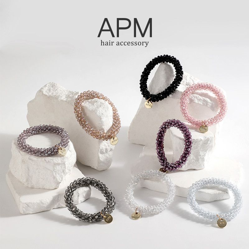 APM水晶发圈高弹力耐用轻奢百搭图片