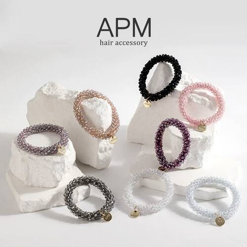 APM水晶发圈高弹力耐用轻奢百搭