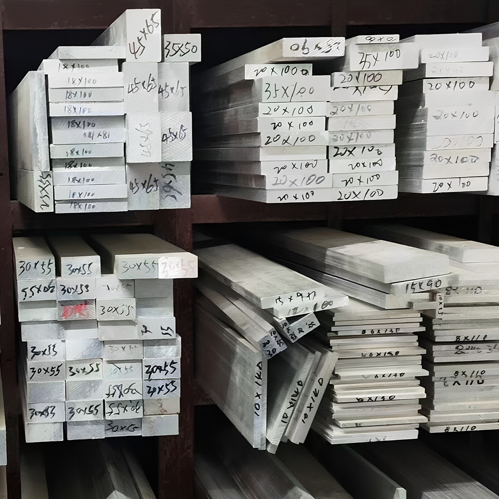 6061扁条铝合金铝排型材铝棒方棒铝块5 8 10 20mm厚铝板加工定制