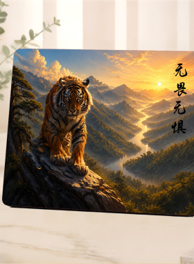 猛虎励志美容院前台摆件