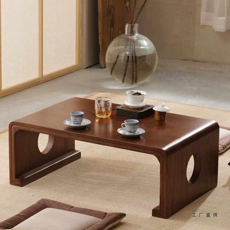 实木榻榻米茶几中式小桌子飘窗桌阳台家用简约茶台2026新款泡茶桌图片