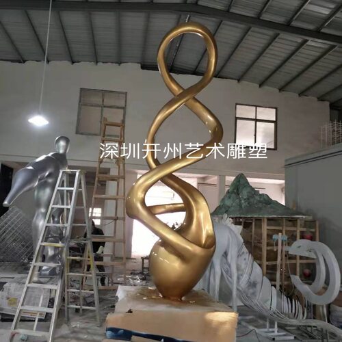 售楼处雕塑摆件抽象玻璃钢酒店大堂大型落地工艺创意软装摆设美陈
