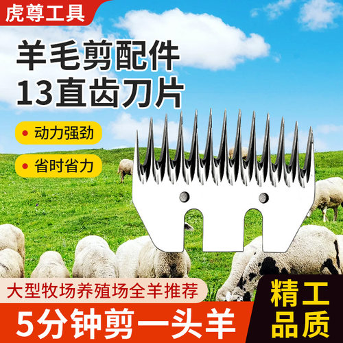 新款电动羊毛剪配件13直齿刀片剪宠物剪专用羊毛剪配件13直齿刀片
