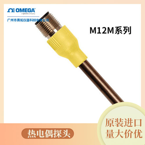 M12M系列热电偶探头带M12模塑连接器IP67M12MJSS-1/8-U-6