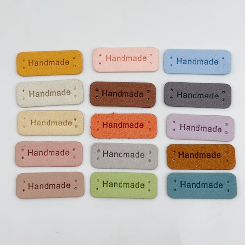 JiuJiu韩国绒彩色手工制作布标布贴服饰包包围巾DIY标签铭牌