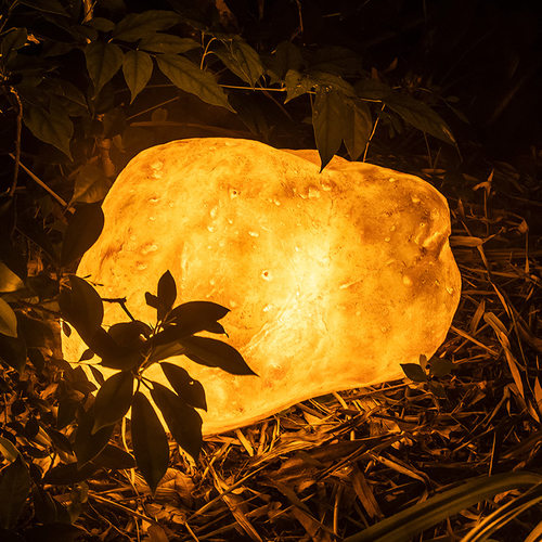 发光太阳能石头灯户外仿真石头灯庭院灯草坪灯节庆装饰灯公园景观