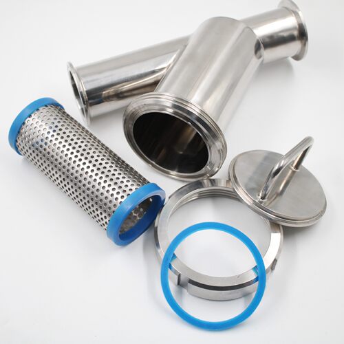 Y型过滤器不锈钢304卫生级管道过滤器卡箍式过滤器（量大优惠）