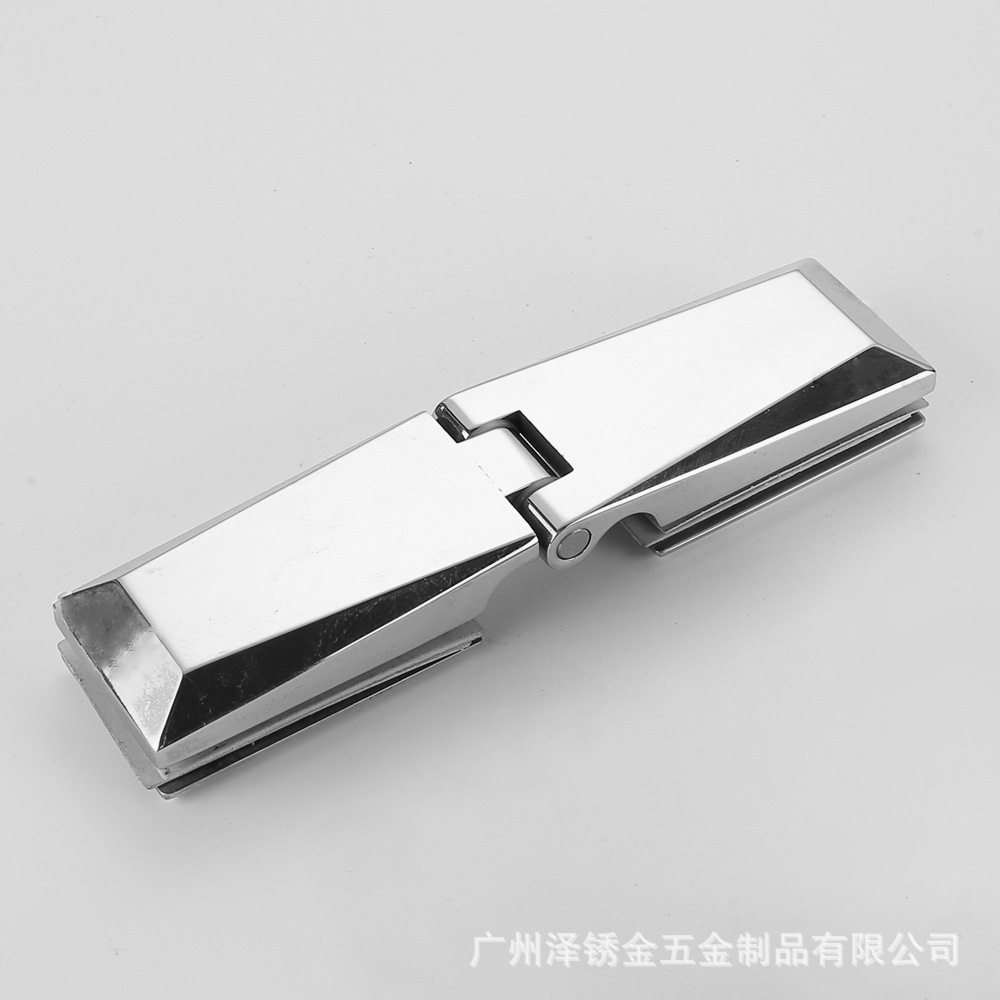 供应不锈钢玻璃门自由合页浴室玻璃铰链淋浴房玻璃门夹隔断门合页图片
