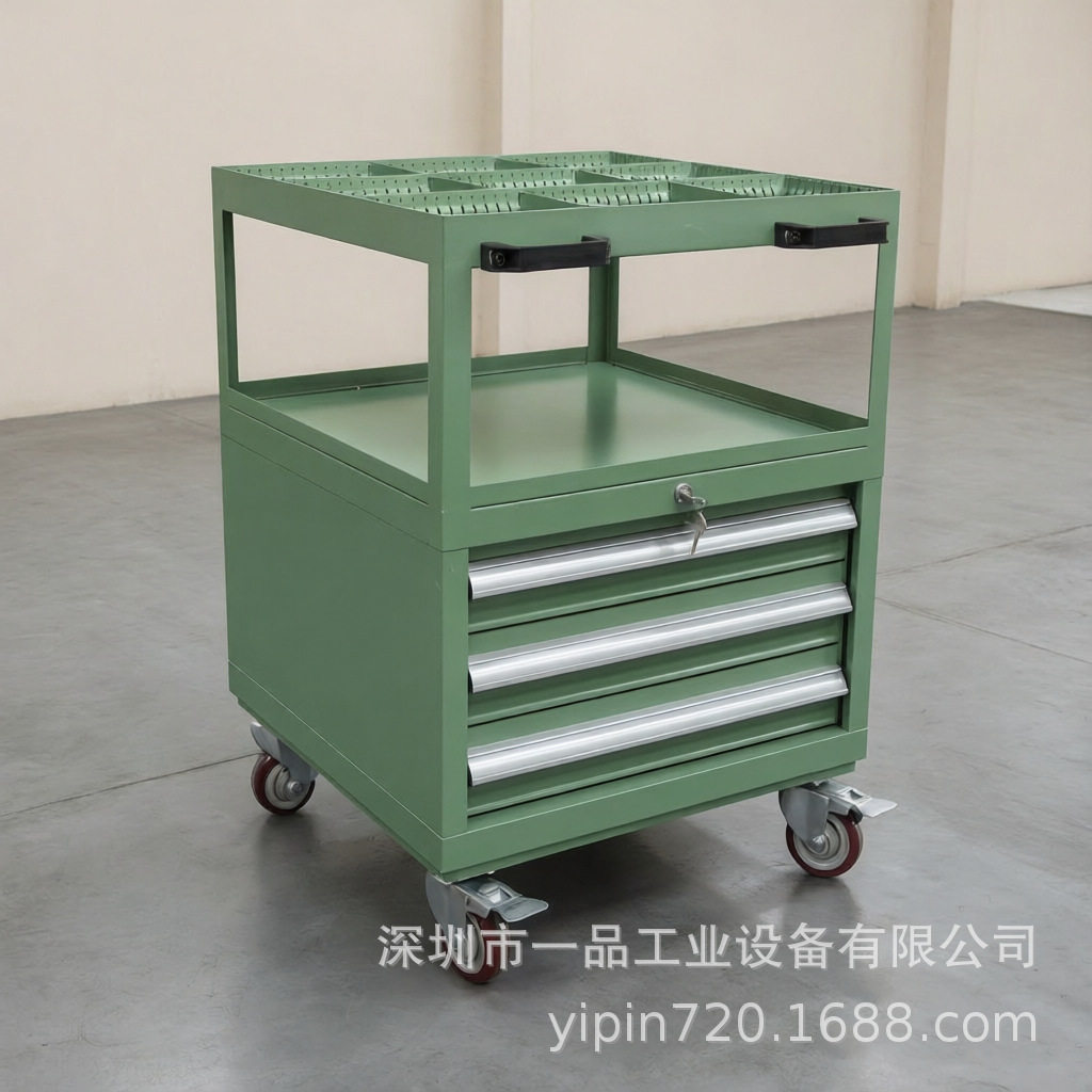 移动工具柜推车加厚带方孔挂板汽修组合多功能维修车间重型工具车图片