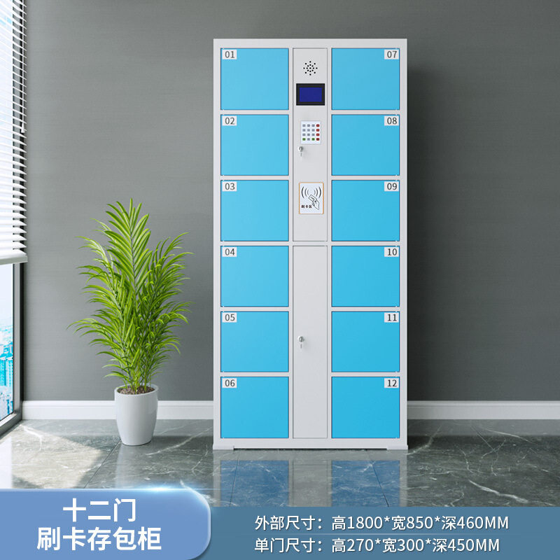 智能电子存包柜储物寄存条码柜12门24门36门刷卡联网柜柜现代简约图片