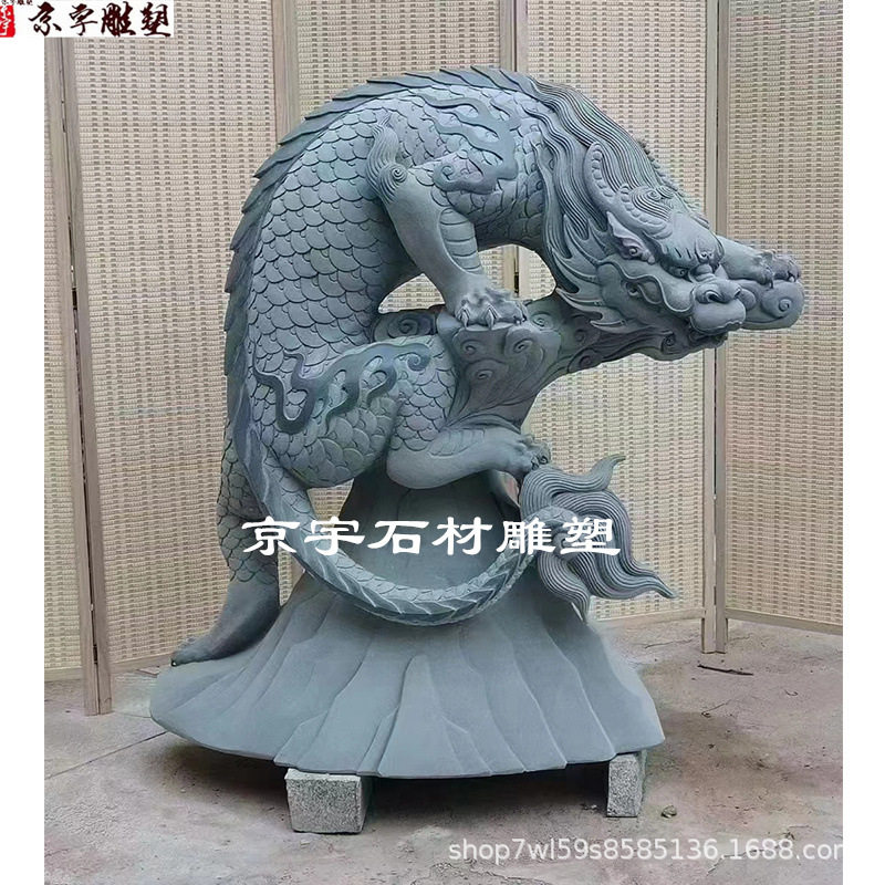 石雕吸水兽一对青石汉白玉大理石仿古做旧雕塑别墅酒店门口摆件图片