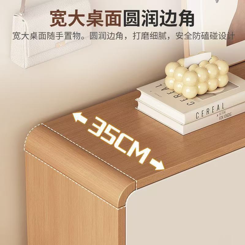 实木鞋柜家用门口入户鞋柜储物柜入门一体靠墙门外走廊鞋架图片