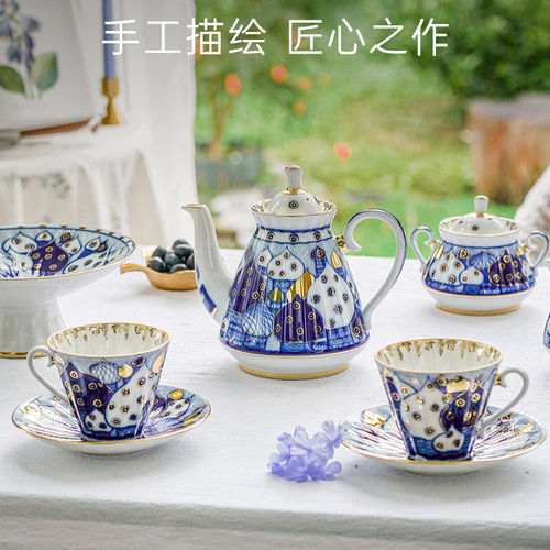 俄皇LOMONOSOV骨瓷咖啡杯碟礼赠
