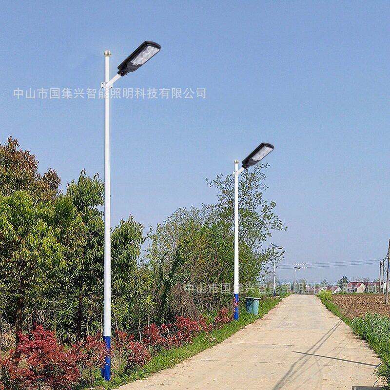一体化太阳能泛光路灯家用户外景观灯智能感应路灯防水户外花园灯